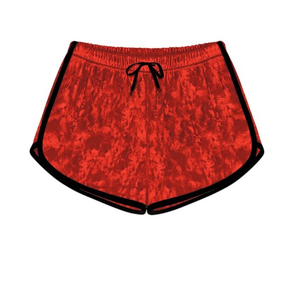 Women's Ultra-Soft Breathable Comfy Solid Velour Velvet Shorts with Drawstring - Picture 11 of 16